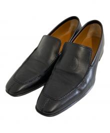 HERMES（エルメス）の古着「Hロゴレザースリッポン」｜ブラック
