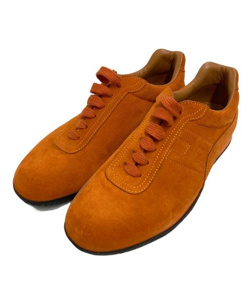 HERMES（エルメス）HERMES (エルメス) スエードスニーカー オレンジ サイズ:37の古着・服飾アイテム