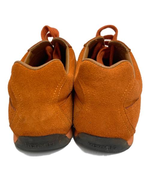 HERMES（エルメス）HERMES (エルメス) スエードスニーカー オレンジ サイズ:37の古着・服飾アイテム