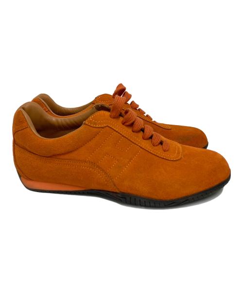 HERMES（エルメス）HERMES (エルメス) スエードスニーカー オレンジ サイズ:37の古着・服飾アイテム