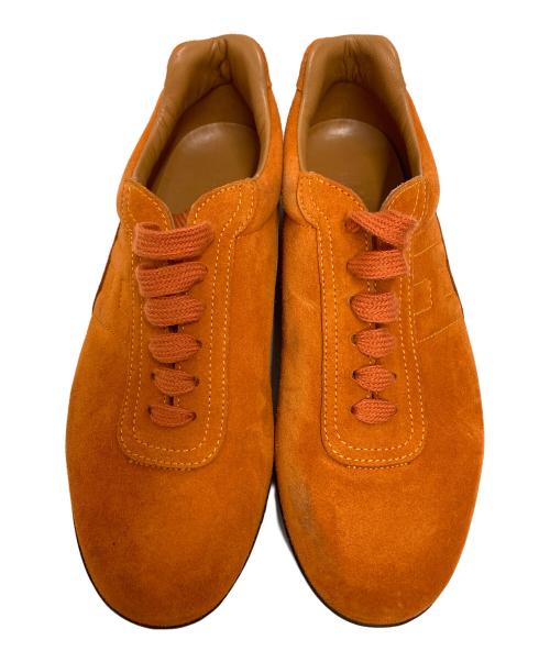 HERMES（エルメス）HERMES (エルメス) スエードスニーカー オレンジ サイズ:37の古着・服飾アイテム