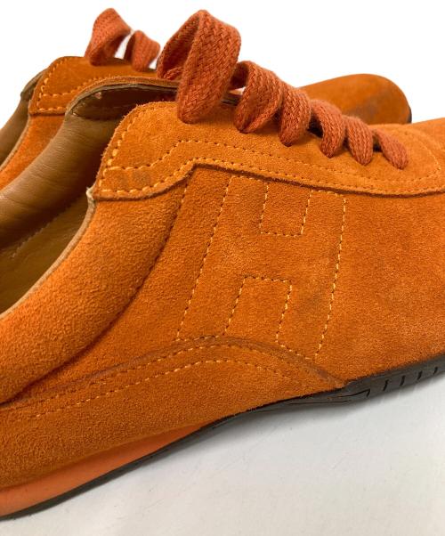 HERMES（エルメス）HERMES (エルメス) スエードスニーカー オレンジ サイズ:37の古着・服飾アイテム