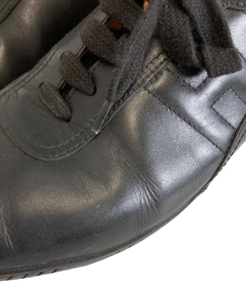 HERMES（エルメス）HERMES (エルメス) クイックレザースニーカー ブラック サイズ:38の古着・服飾アイテム