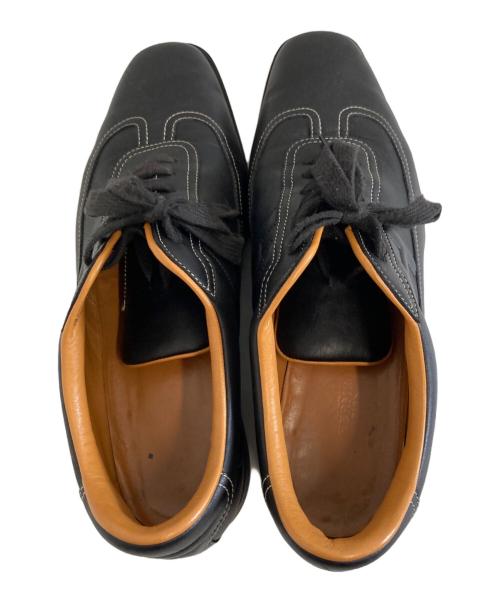 HERMES（エルメス）HERMES (エルメス) クイックレザースニーカー ブラック サイズ:40　1/2の古着・服飾アイテム