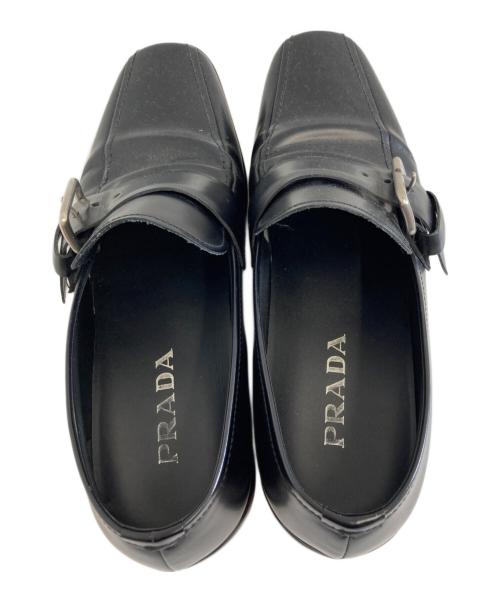 PRADA（プラダ）PRADA (プラダ) レザーシューズ ブラック サイズ:8の古着・服飾アイテム