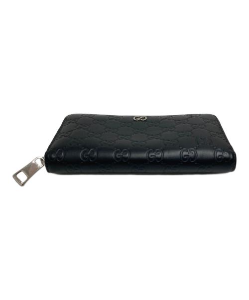 GUCCI（グッチ）GUCCI (グッチ) GGシグネチャーラウンド財布 ブラックの古着・服飾アイテム