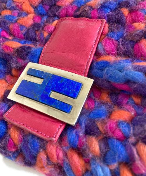 FENDI（フェンディ）FENDI (フェンディ) ニットマンマバケットバッグ レッドの古着・服飾アイテム