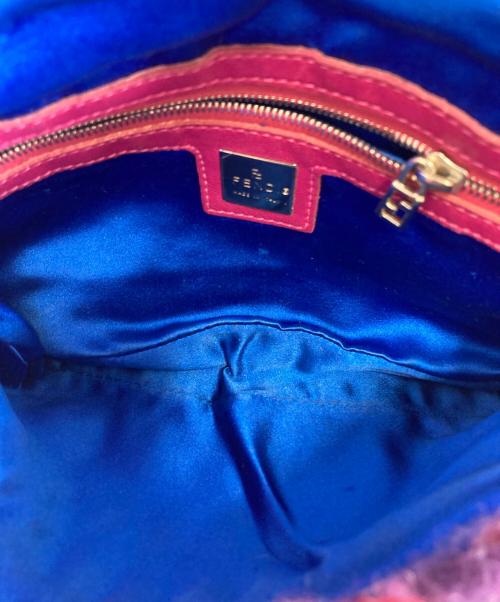FENDI（フェンディ）FENDI (フェンディ) ニットマンマバケットバッグ レッドの古着・服飾アイテム