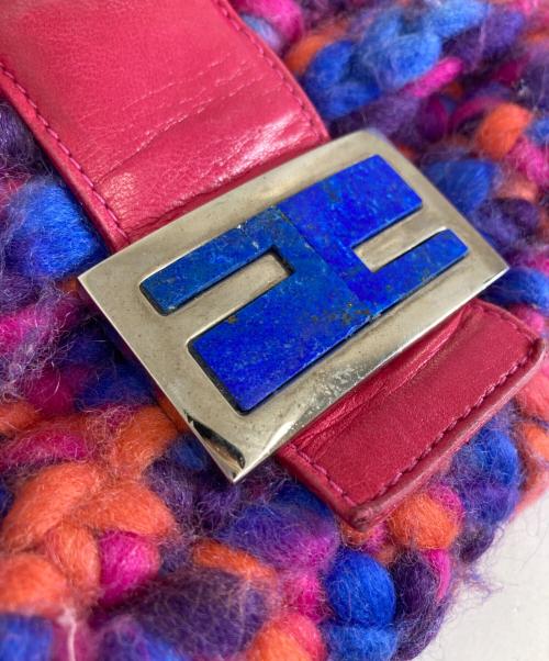 FENDI（フェンディ）FENDI (フェンディ) ニットマンマバケットバッグ レッドの古着・服飾アイテム