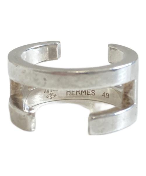 HERMES（エルメス）HERMES (エルメス) ムーブアッシュHシンボルリング シルバー サイズ:49の古着・服飾アイテム