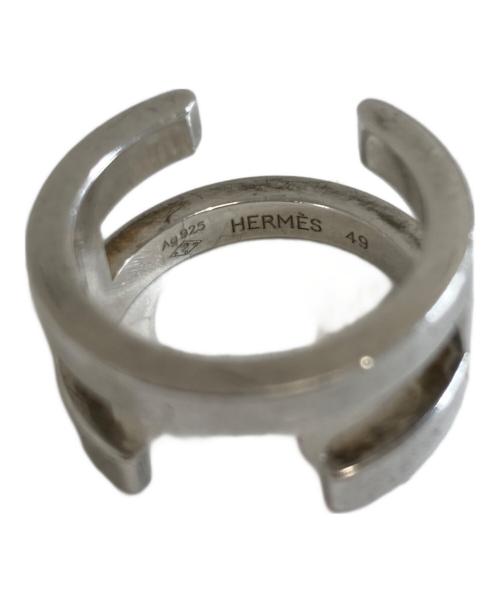 HERMES（エルメス）HERMES (エルメス) ムーブアッシュHシンボルリング シルバー サイズ:49の古着・服飾アイテム