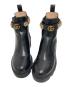中古・古着 GUCCI (グッチ) GGマーモントサイドゴアブーツ　550036 ブラック サイズ:36：35000円