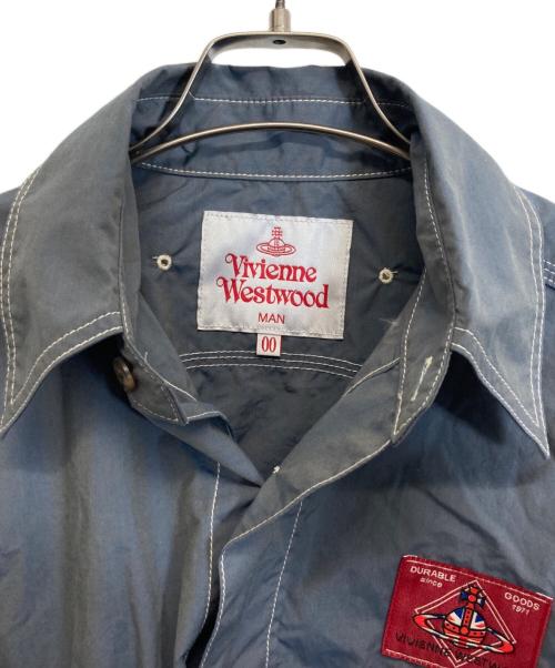 Vivienne Westwood man（ヴィヴィアン ウェストウッド マン）Vivienne Westwood man (ヴィヴィアン ウェストウッド マン) SADDLE SHIRT グレー サイズ:00の古着・服飾アイテム