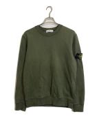 STONE ISLANDストーンアイランド）の古着「Cotton Round Neck Long Sleeves」｜オリーブ