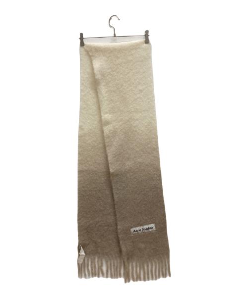 Acne studios（アクネ ストゥディオズ）ACNE STUDIOS (アクネ ストゥディオズ) ヴァリー 刺繍マフラー　CA0378- ベージュの古着・服飾アイテム