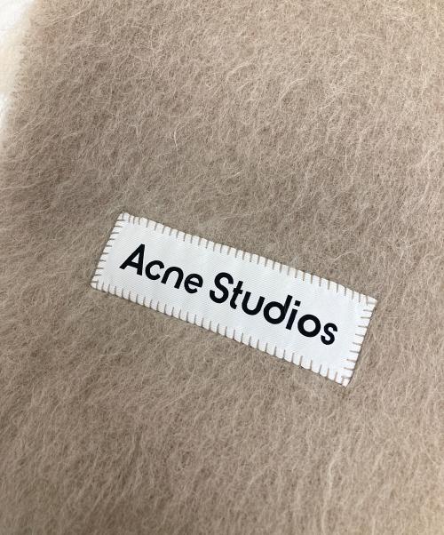 Acne studios（アクネ ストゥディオズ）ACNE STUDIOS (アクネ ストゥディオズ) ヴァリー 刺繍マフラー　CA0378- ベージュの古着・服飾アイテム