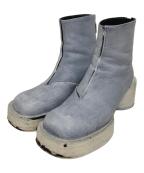 MM6 Maison Margielaエムエムシックスメゾンマルジェラ）の古着「ペンキ加工ANKLE BOOT　S66WU0084」｜ラベンダー