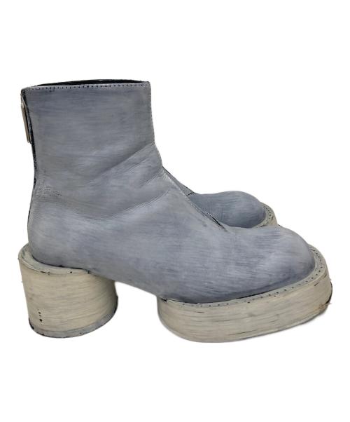MM6 Maison Margiela（エムエムシックスメゾンマルジェラ）MM6 Maison Margiela (エムエムシックスメゾンマルジェラ) ペンキ加工ANKLE BOOT　S66WU0084 ラベンダー サイズ:36の古着・服飾アイテム