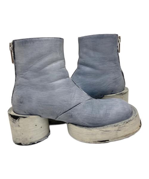 MM6 Maison Margiela（エムエムシックスメゾンマルジェラ）MM6 Maison Margiela (エムエムシックスメゾンマルジェラ) ペンキ加工ANKLE BOOT　S66WU0084 ラベンダー サイズ:36の古着・服飾アイテム