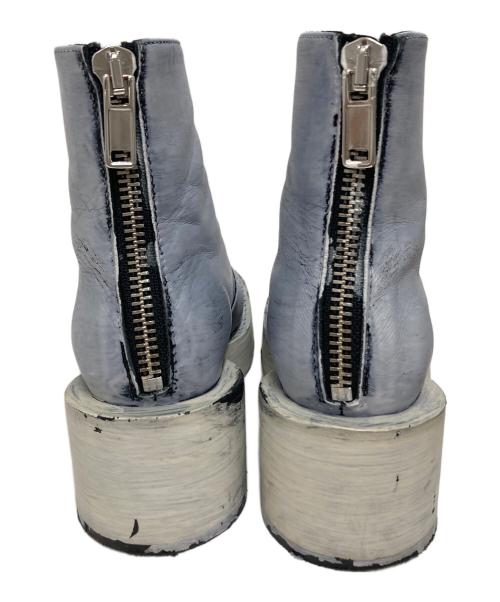 MM6 Maison Margiela（エムエムシックスメゾンマルジェラ）MM6 Maison Margiela (エムエムシックスメゾンマルジェラ) ペンキ加工ANKLE BOOT　S66WU0084 ラベンダー サイズ:36の古着・服飾アイテム
