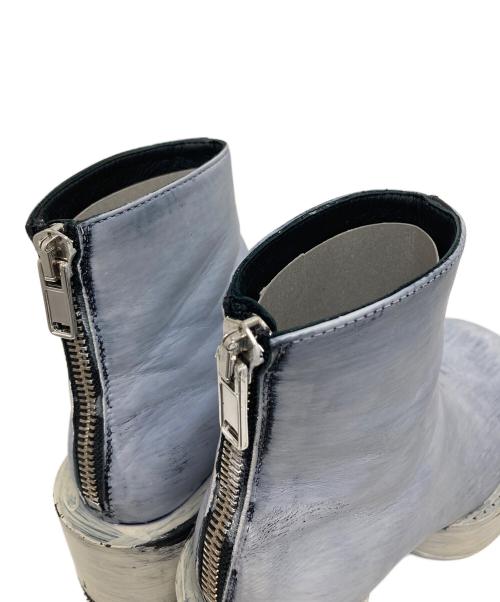 MM6 Maison Margiela（エムエムシックスメゾンマルジェラ）MM6 Maison Margiela (エムエムシックスメゾンマルジェラ) ペンキ加工ANKLE BOOT　S66WU0084 ラベンダー サイズ:36の古着・服飾アイテム