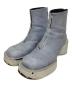 MM6 Maison Margiela（エムエムシックスメゾンマルジェラ）の古着「ペンキ加工ANKLE BOOT　S66WU0084」｜ラベンダー