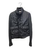 MONCLERモンクレール）の古着「転写ハイブリッドダウンニット　A20919412800 97902」｜ブラック