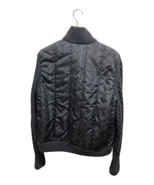 MONCLER（モンクレール）MONCLER (モンクレール) 転写ハイブリッドダウンニット　A20919412800 97902 ブラック サイズ:Lの古着・服飾アイテム