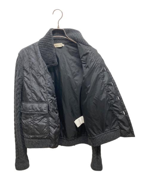 MONCLER（モンクレール）MONCLER (モンクレール) 転写ハイブリッドダウンニット　A20919412800 97902 ブラック サイズ:Lの古着・服飾アイテム