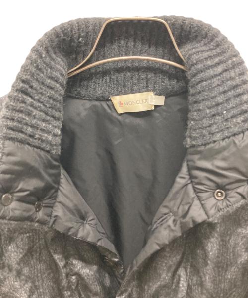 MONCLER（モンクレール）MONCLER (モンクレール) 転写ハイブリッドダウンニット　A20919412800 97902 ブラック サイズ:Lの古着・服飾アイテム