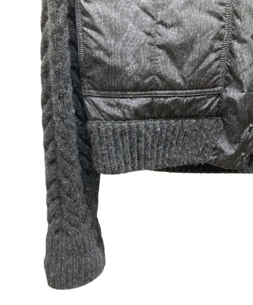 MONCLER（モンクレール）MONCLER (モンクレール) 転写ハイブリッドダウンニット　A20919412800 97902 ブラック サイズ:Lの古着・服飾アイテム