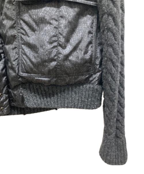 MONCLER（モンクレール）MONCLER (モンクレール) 転写ハイブリッドダウンニット　A20919412800 97902 ブラック サイズ:Lの古着・服飾アイテム