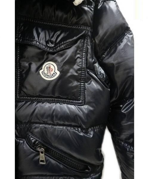MONCLER（モンクレール）MONCLER (モンクレール) フード付 ダウン ジャケット ブラック サイズ:1表記 ブランソンの古着・服飾アイテム