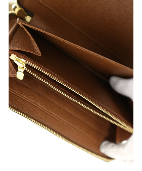 LOUIS VUITTON（ルイ ヴィトン）LOUIS VUITTON (ルイヴィトン) ラウンドファスナーウォレット ブラウン サイズ:- M60002の古着・服飾アイテム