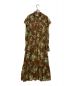 Lily Brown (リリーブラウン) フローラルラッフルワンピース　総柄フラワープリントマキシワンピース ブラウン サイズ:SIZE Free：2500円