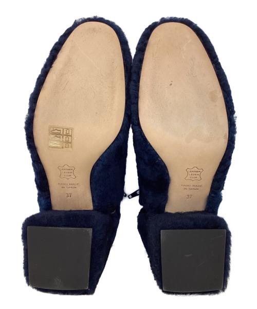 PELLICO SUNNY（ペリーコサニー）PELLICO SUNNY (ペリーコサニー) ムートンショートブーツ ネイビー サイズ:37の古着・服飾アイテム