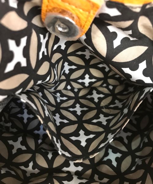 DRESSTERIOR（ドレステリア）DRESSTERIOR (ドレステリア) 2WAYバンブーハンドルバッグ オレンジの古着・服飾アイテム