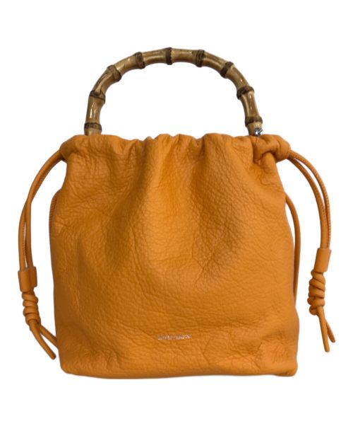 DRESSTERIOR（ドレステリア）DRESSTERIOR (ドレステリア) 2WAYバンブーハンドルバッグ オレンジの古着・服飾アイテム