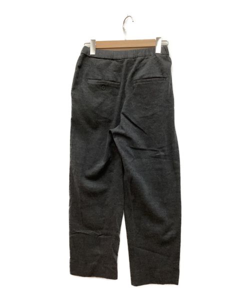 08sircus（ゼロエイトサーカス）08sircus (ゼロエイトサーカス) Super120s wool jersey easy tuck pants グレーの古着・服飾アイテム