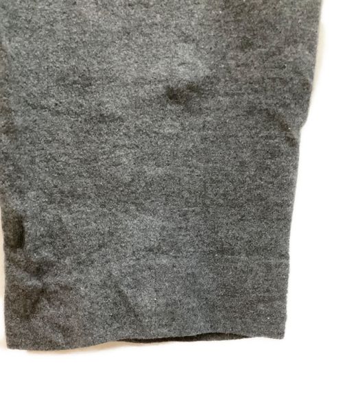 08sircus（ゼロエイトサーカス）08sircus (ゼロエイトサーカス) Super120s wool jersey easy tuck pants グレーの古着・服飾アイテム