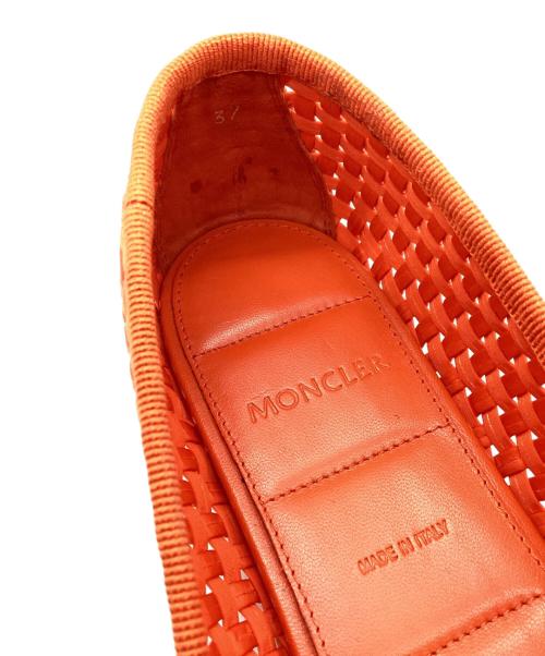 MONCLER（モンクレール）MONCLER (モンクレール) メッシュフラットシューズ オレンジ サイズ:37の古着・服飾アイテム