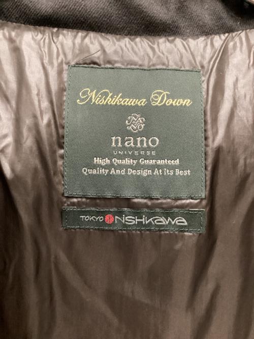 nano・universe（ナノ・ユニバース）nano・universe (ナノ・ユニバース) 西川ダウンコート チャコールグレー サイズ:Mの古着・服飾アイテム
