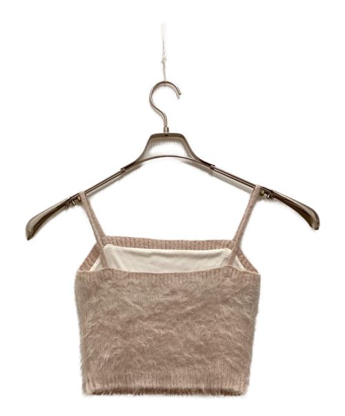 Snidel（スナイデル）Snidel (スナイデル) ファーライクアンサンブルニットプルオーバー ピンク サイズ:Ｆの古着・服飾アイテム