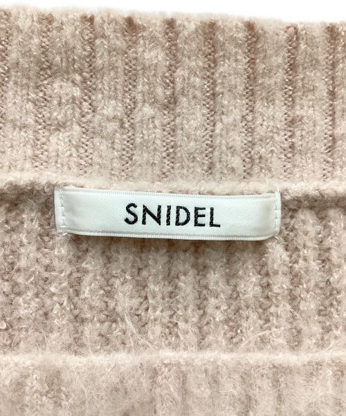 Snidel（スナイデル）Snidel (スナイデル) ファーライクアンサンブルニットプルオーバー ピンク サイズ:Ｆの古着・服飾アイテム
