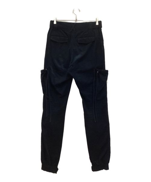KRIS VAN ASSCHE（クリス ヴァン アッシュ）KRIS VAN ASSCHE (クリス ヴァン アッシュ) コーデュロイパラシュートパンツ　00S ブラック サイズ:46の古着・服飾アイテム