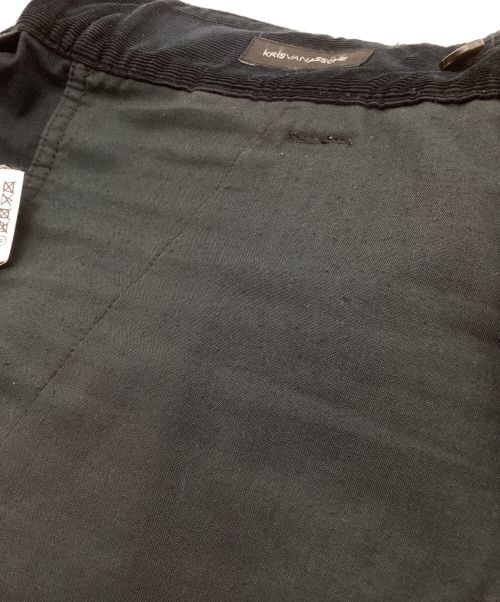 KRIS VAN ASSCHE（クリス ヴァン アッシュ）KRIS VAN ASSCHE (クリス ヴァン アッシュ) コーデュロイパラシュートパンツ　00S ブラック サイズ:46の古着・服飾アイテム