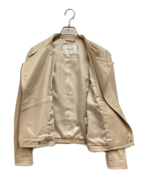 JOINT WORKS（ジョイントワークス）JOINT WORKS (ジョイントワークス) ラムレザーライダースジャケット ベージュ サイズ:Mの古着・服飾アイテム