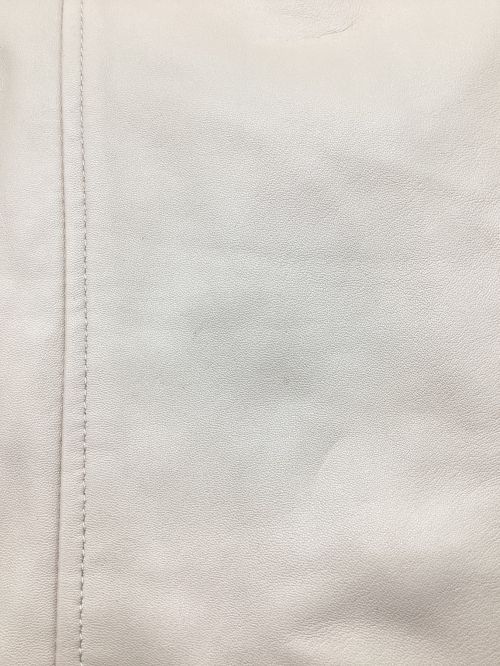 JOINT WORKS（ジョイントワークス）JOINT WORKS (ジョイントワークス) ラムレザーライダースジャケット ベージュ サイズ:Mの古着・服飾アイテム