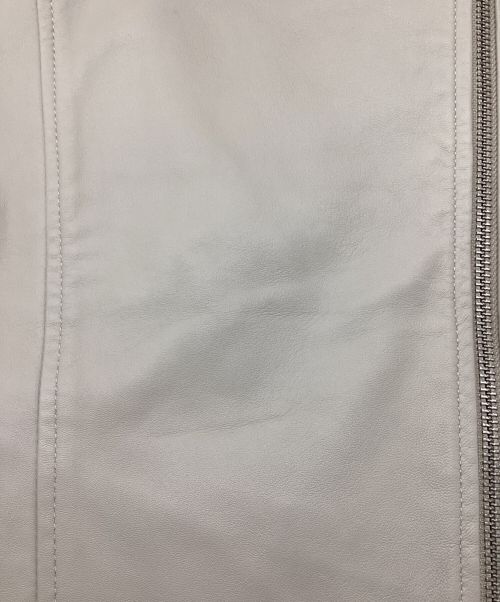 JOINT WORKS（ジョイントワークス）JOINT WORKS (ジョイントワークス) ラムレザーライダースジャケット ベージュ サイズ:Mの古着・服飾アイテム