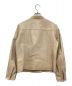 JOINT WORKS (ジョイントワークス) ラムレザーライダースジャケット ベージュ サイズ:M：3000円